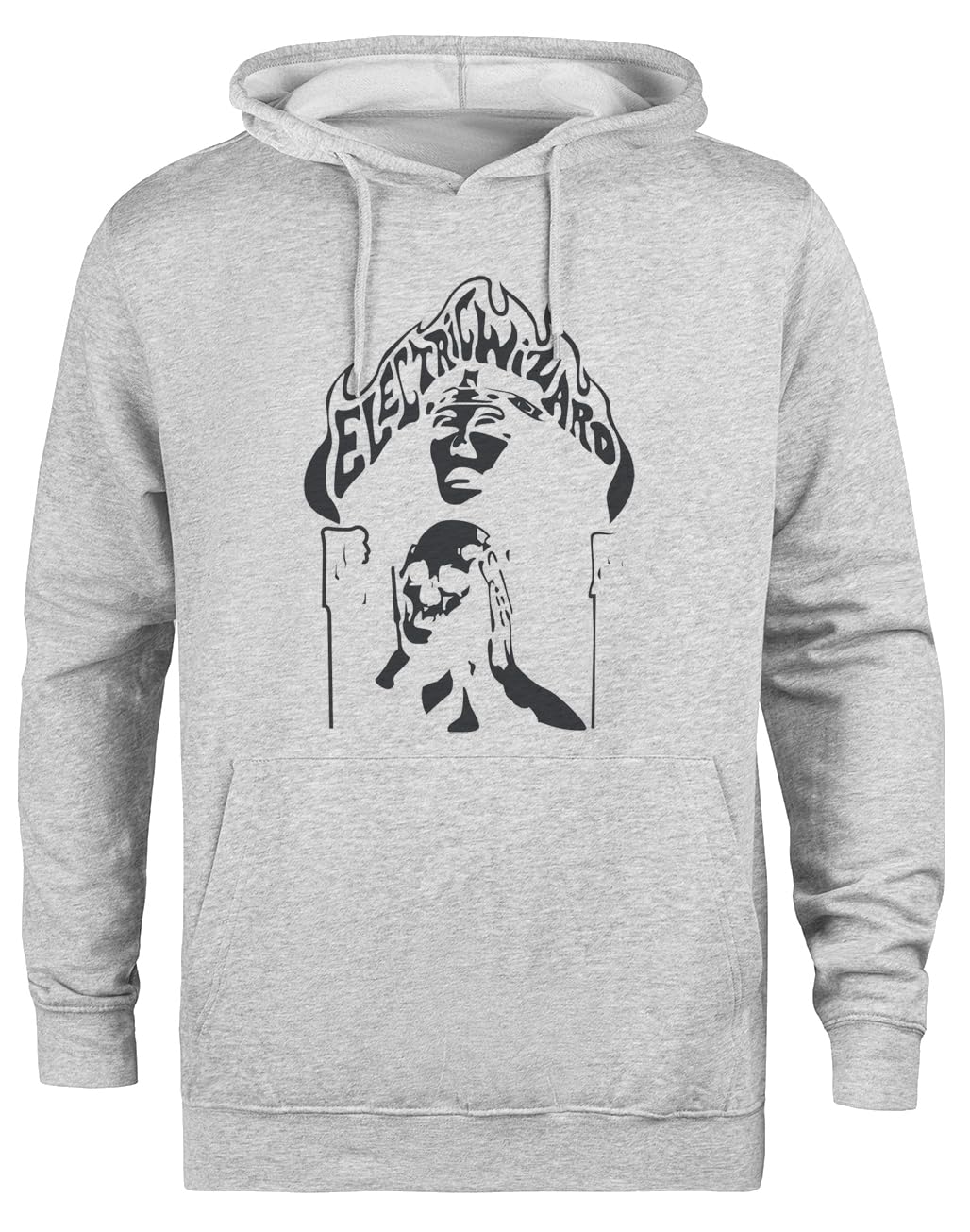 Electric Wizard Felpa con Cappuccio Grigia Unisex Giacca con Cappuccio Ecologica