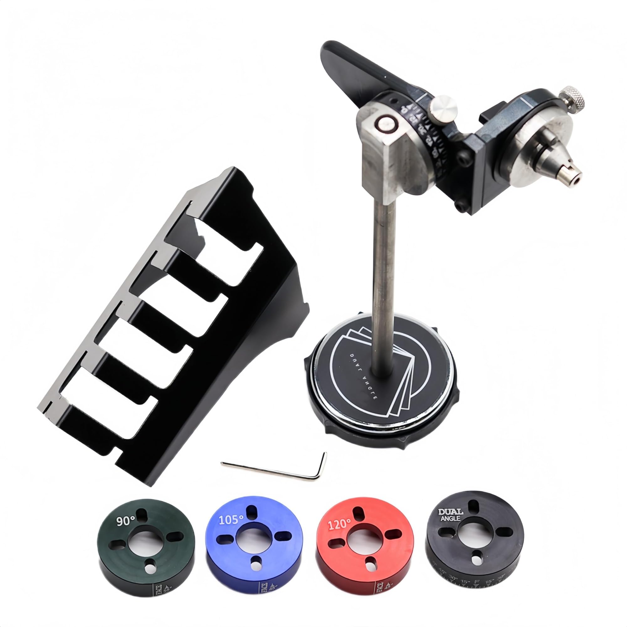 Affilatrice per incisione in acciaio inox con supporto angolare per utensili per gioielli, accessorio essenziale per banco da lavoro per artigiani e hobbisti