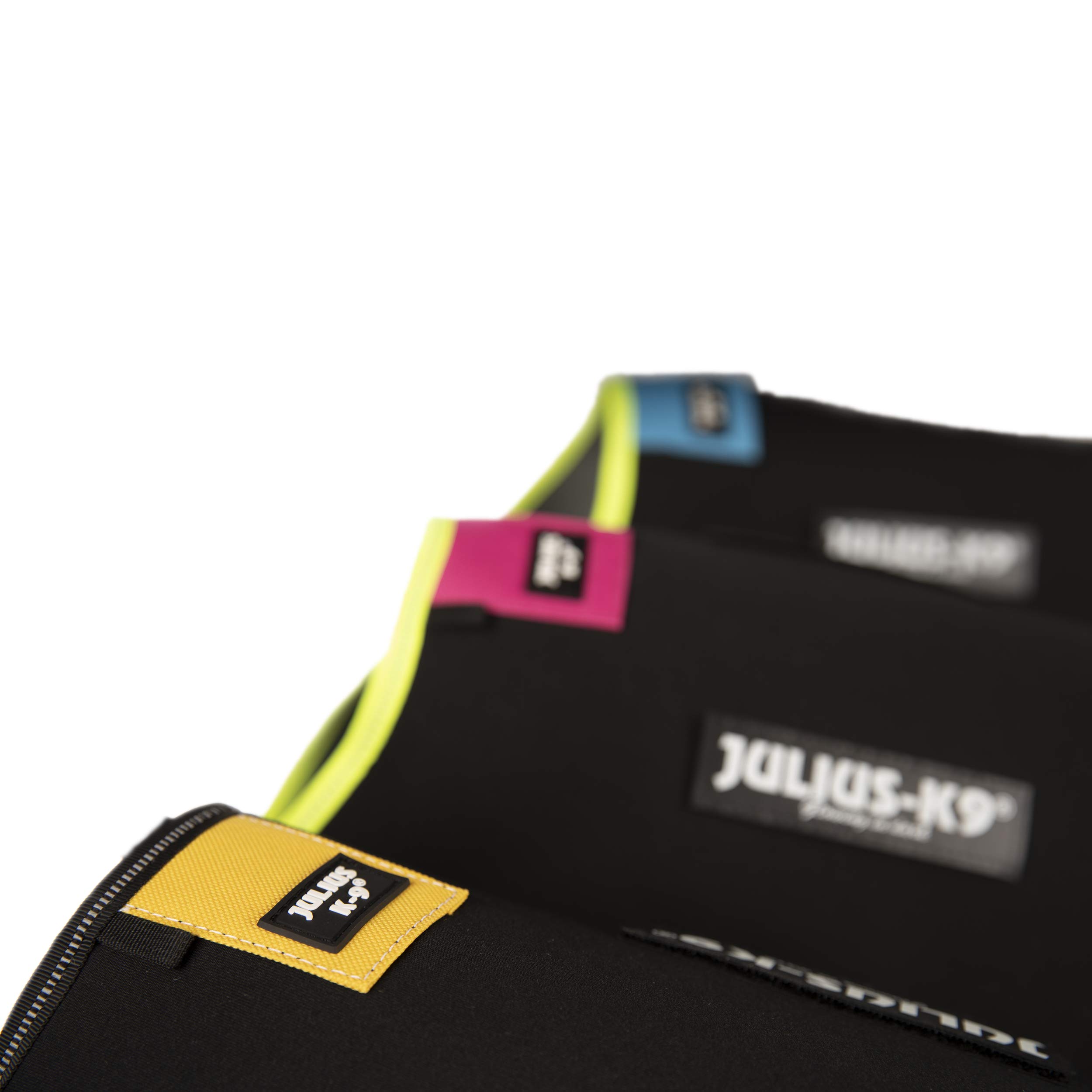 Julius-K9 Giubbotto IDC in neoprene, Taglia L, Nero e Giallo