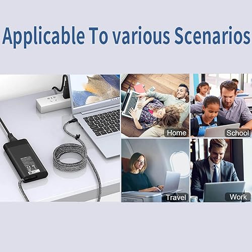 Miniatura 6 de Cargador de portátil delgado de 90 W 65 W USB C HP para HP Spectre X360, Envy X360, Elitebook X360, Chromebook X360, Elite x2, Envy, ProBook,