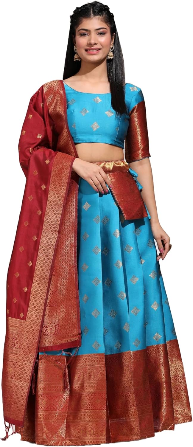 Indian Style Designer lehenga choli voor vrouwen Party wear Chaniya Choli voor vrouwen klaar om te dragen, Wit & Roze, XL
