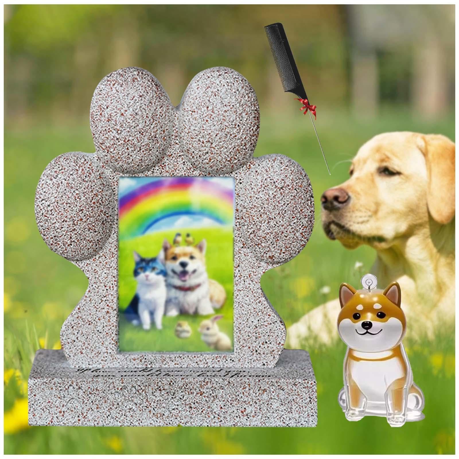 Cornice Commemorativa per Cani e Portachiavi con Peli di Gatto, Pietra Commemorativa per Gatti Ricordo per Cani E Gatti