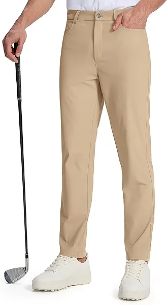Willit Mens Golf Pants 5 Pockets Stretch Work Dress Pants 28"/30"/32" Lightweight Casual Slacks