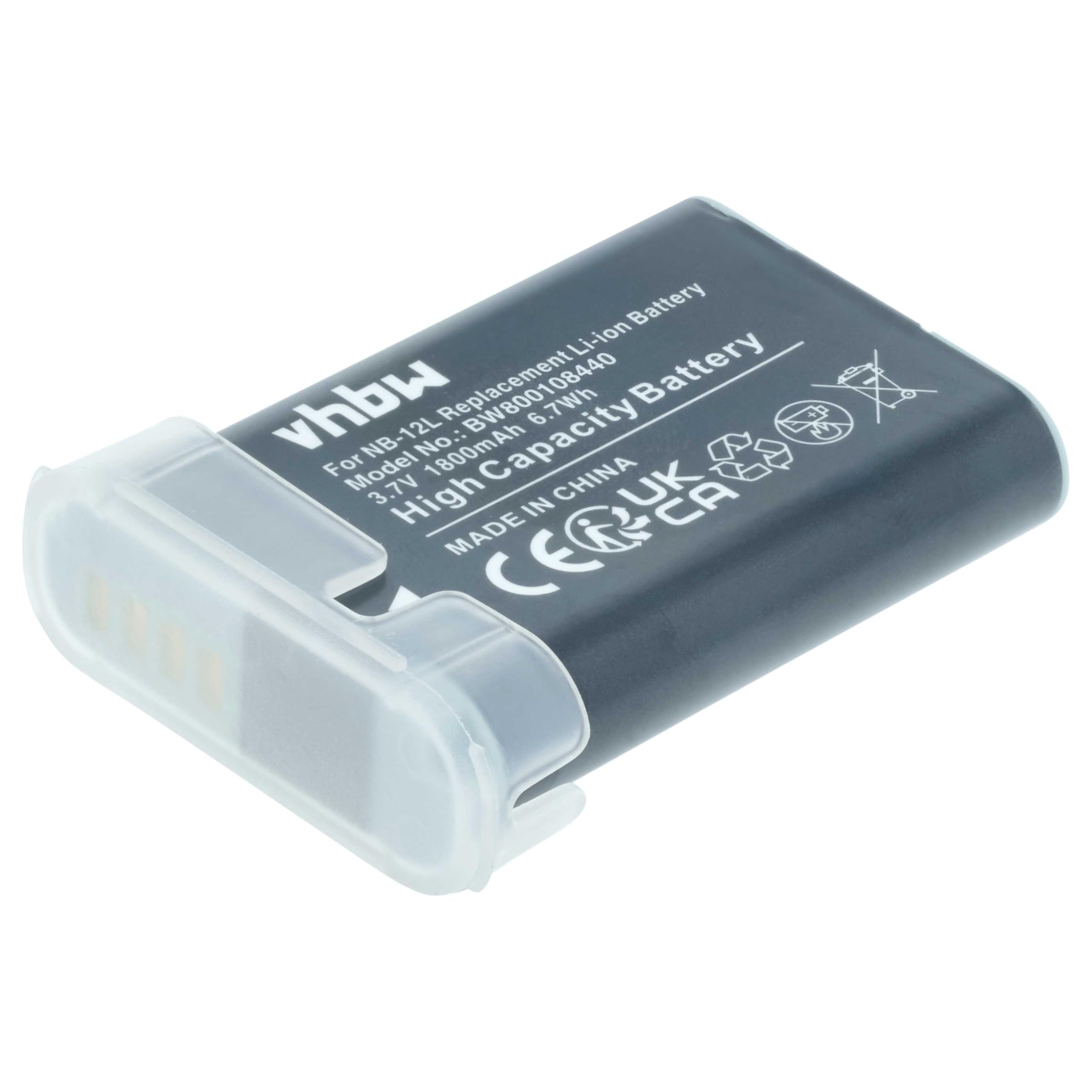 vhbw 2X Akku Ersatz für Canon NB-12L