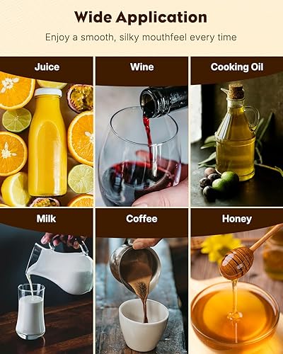 Miniatura 4 de Pawfly Paquete de 4 filtros de alimentos de malla de 200 unidades, colador de malla ultrafina de 5 pulgadas, tamiz de malla de nailon fino, colador