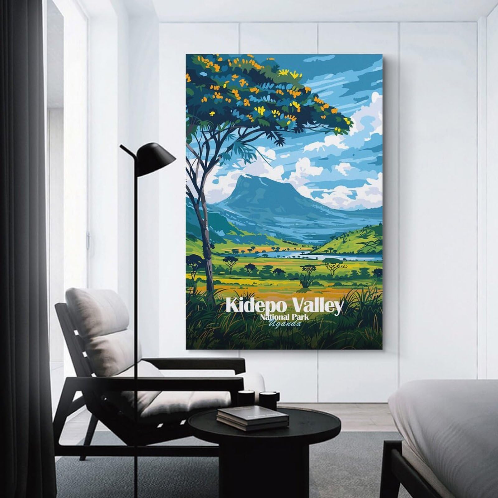Junmoney Kidepo Valley National Park, Uganda Canvas Art Print 24x36inch(60x90cm), for Bedroom Decor, Cosy Corners Or Studios, An Easy Wall Refresh for Bedrooms