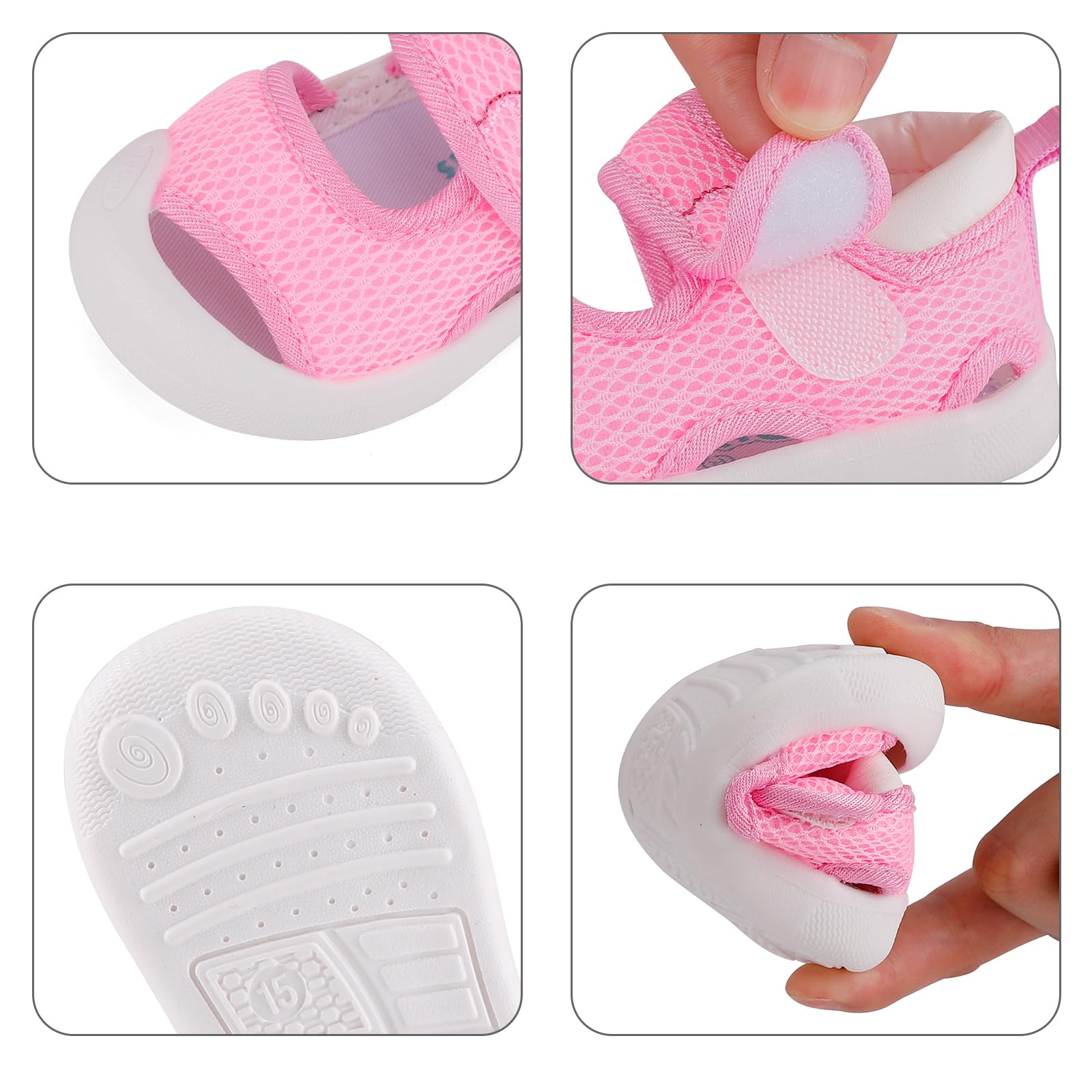 0-3 Jahre Sport Sandalen Baby Jungen Mädchen Lauflernsandalen Kleinkinder Sommer Barfußschuhe Erste Schuhe