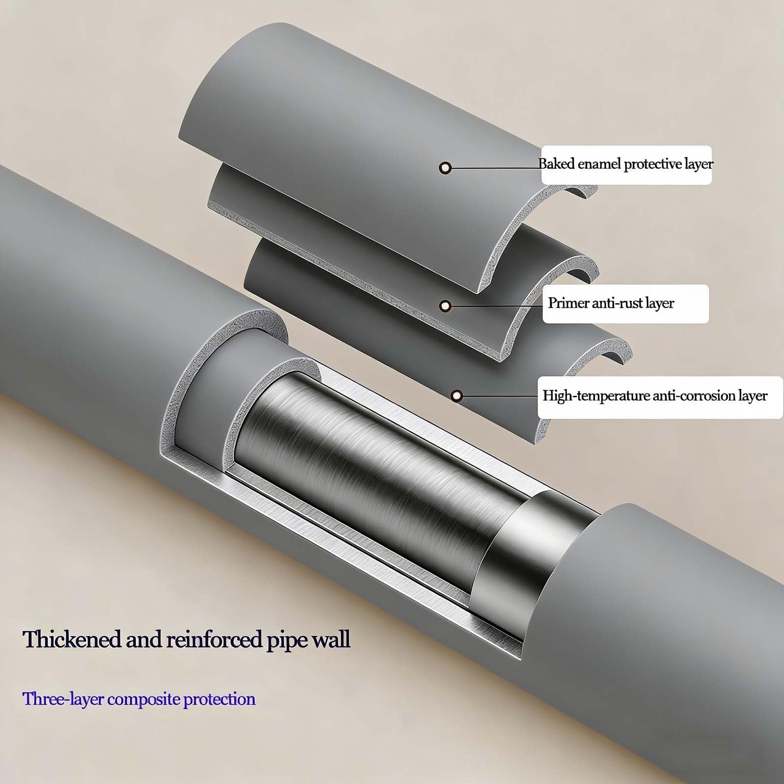 Klemmstange Vorhangstange Ohne Bohren Teleskopstange Duschstange in Acciaio Inox für Badezimmer Fenster Kleiderschrank(Gray,1.8-3.0m=70.9-118.1in)