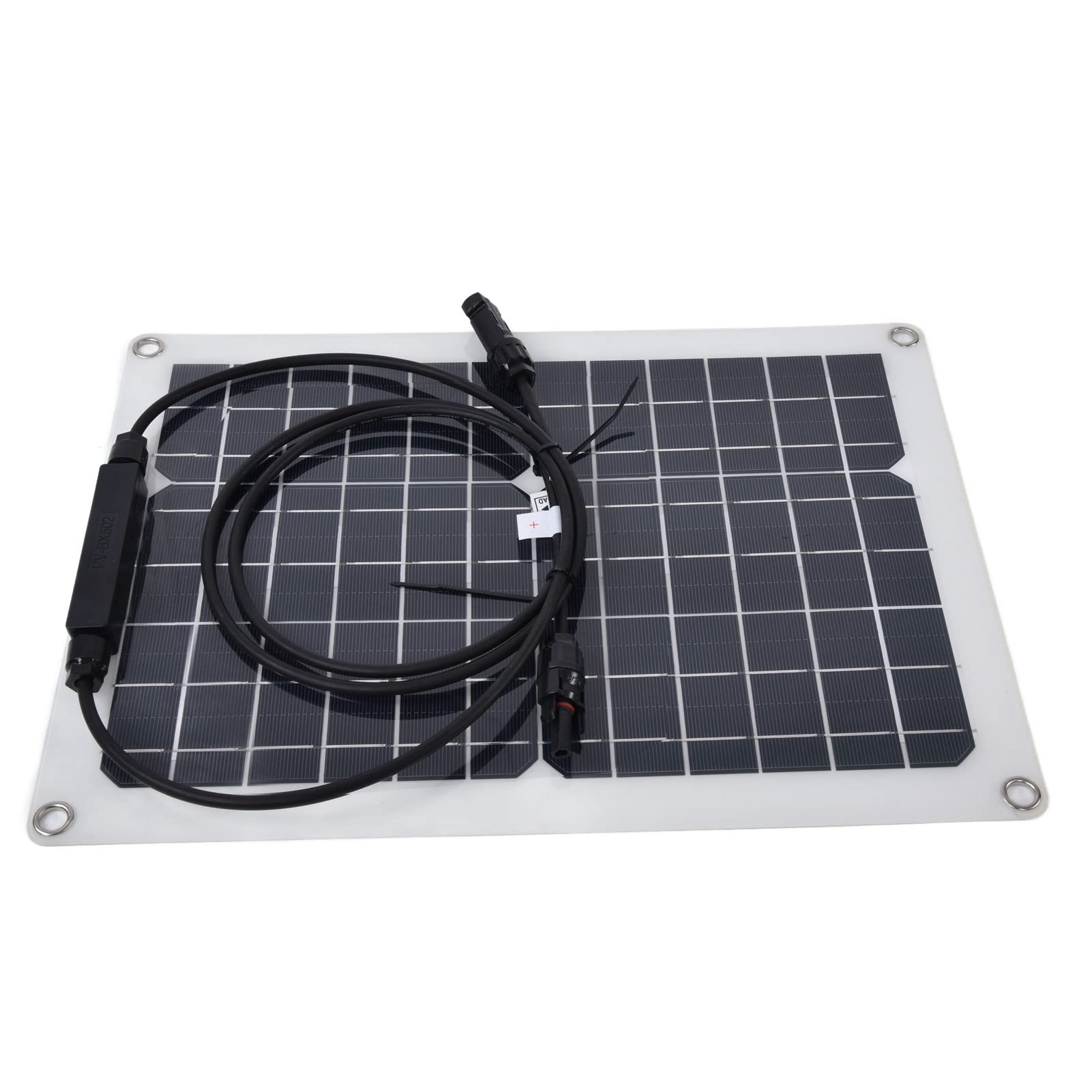 Cocoarm 2 Paczki Zestawu Paneli Słonecznych Moduł Fotowoltaiczny z Krzemu Monokrystalicznego 15 W X 2 z Regulatorem ładowania Słonecznego 50 A Elastyczny Panel Do Samochodu RV Jacht Statek Do Użytku