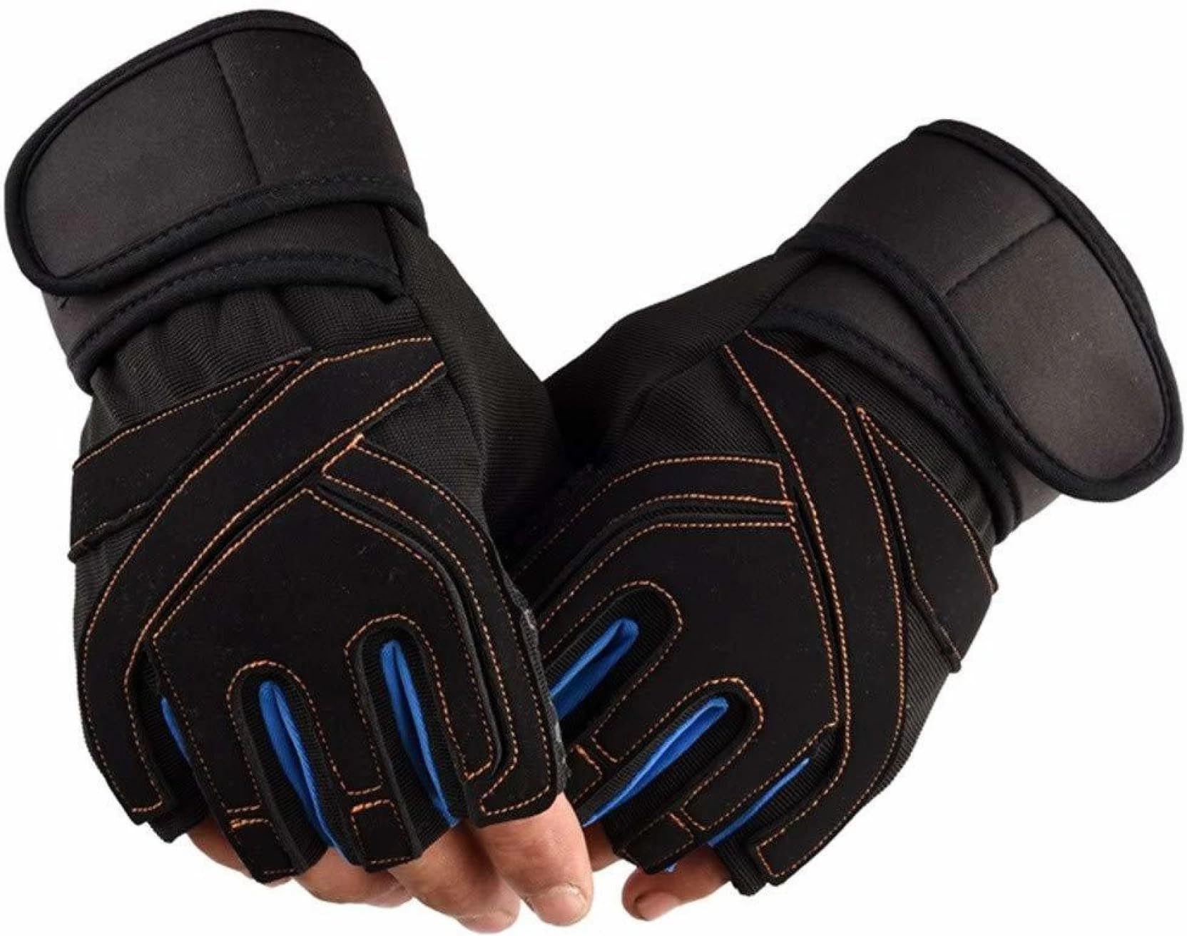 Xfinity Workout Gloves 12inch Wrist Support Anti Slip Gym Accessories for Men & Women Weightlifting, Training, Cycling - Grip Gloves for Exercise & Sport (M, Navy-Blue) (B0D8ZJJ6FS) Amazon Price History, Amazon Price Tracker