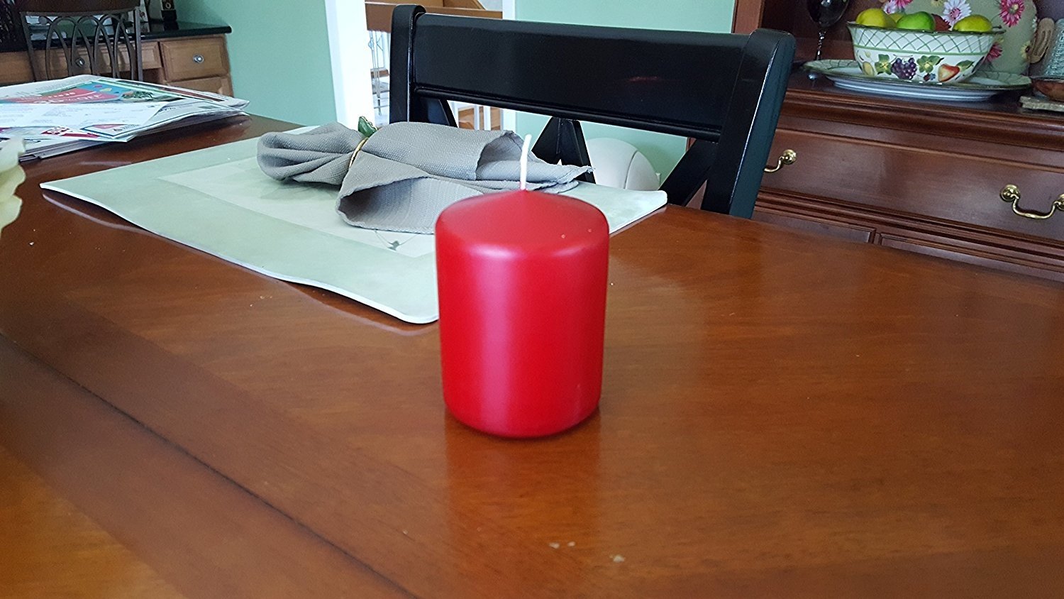 Red Pillar Candles 3