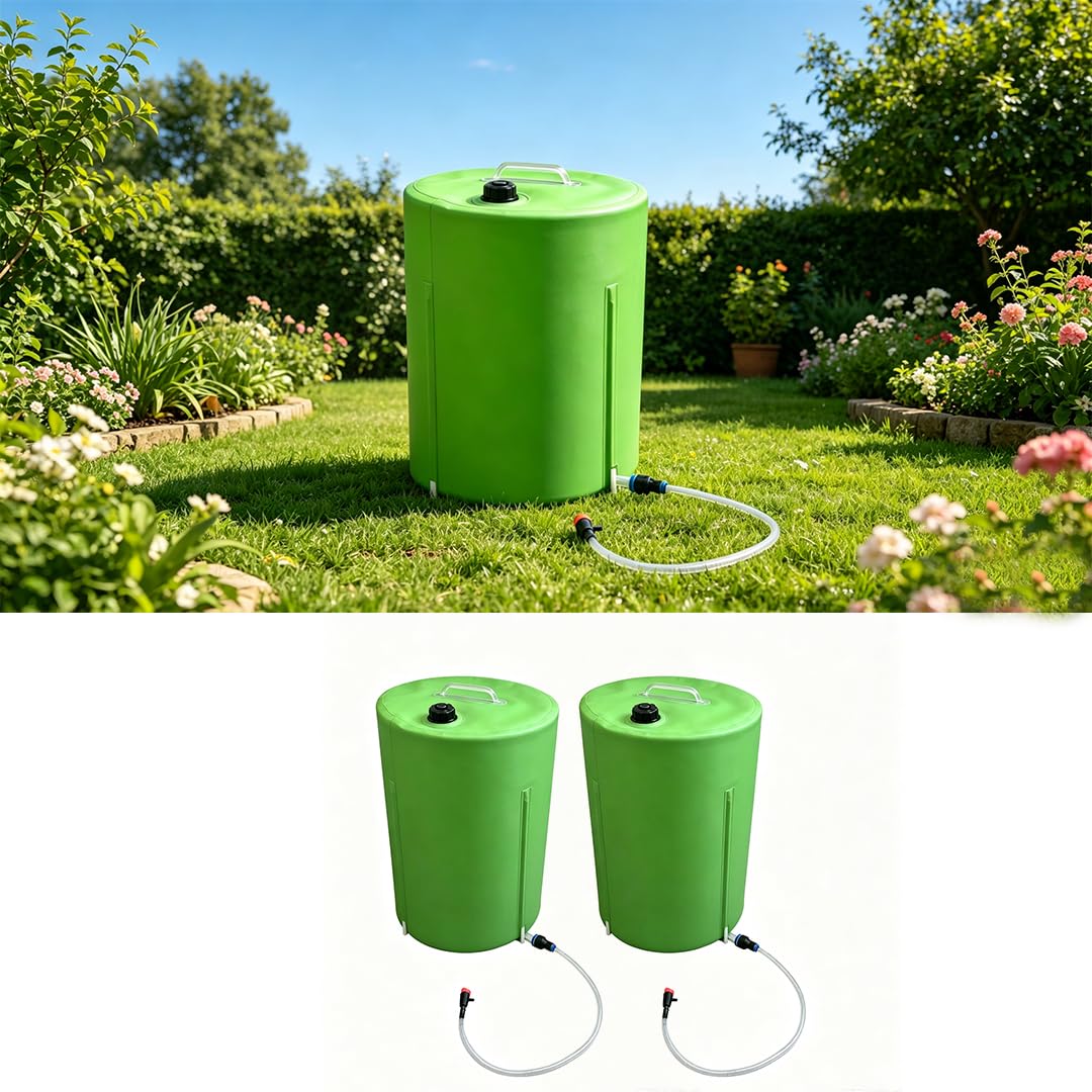 10 Gallon Cylindrical Tree Watering Bags, 2 Pack | Slow Release, Tree Gator Watering Bag, Adjustable Drip Water Bags, Durable Tree Watering System