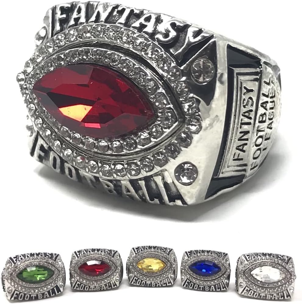 Legacy Rings 2022 Fantasy Football Championship Ring | with Acrylic Stand | Many Colors