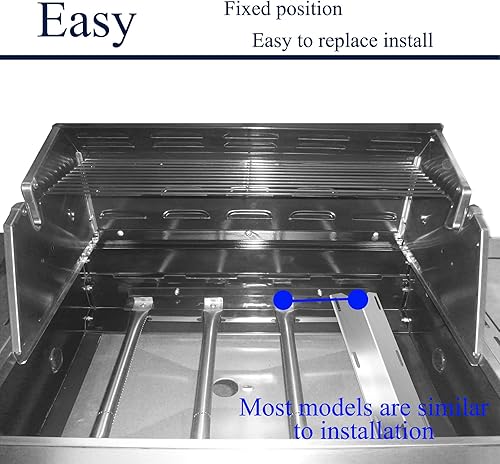Miniatura 6 de Placas de calor para parrilla de 16 12 pulgadas, cubiertas de quemador, piezas de repuesto para parrilla de gas de barbacoa, tienda de calor para