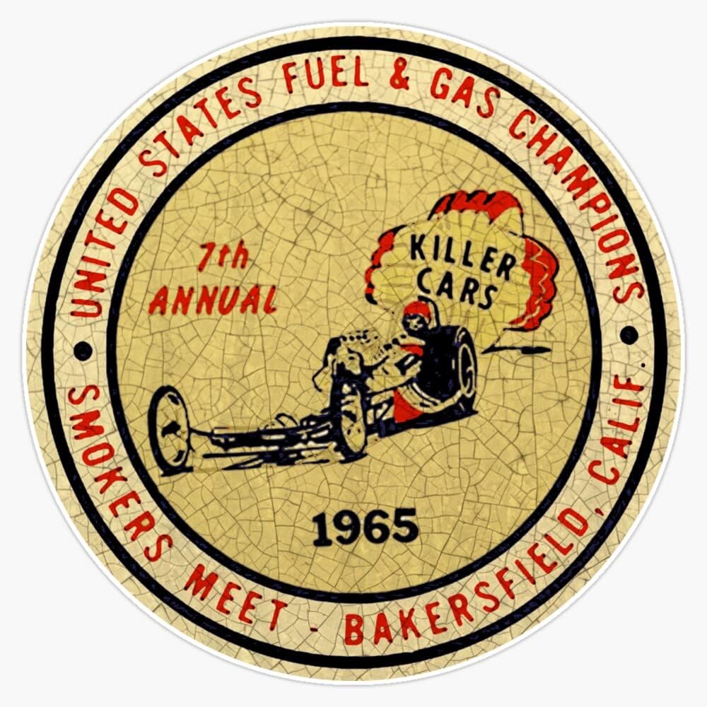 Drag Races Bakersfield 1965 Sticker Bumper Sticker Vinyl Decal 5