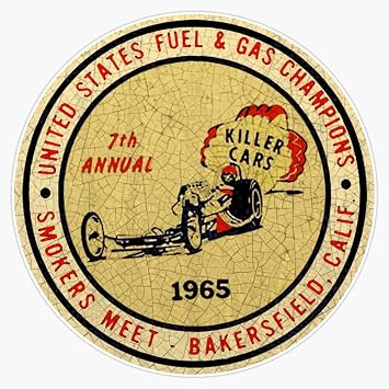 Drag Races Bakersfield 1965 Sticker Bumper Sticker Vinyl Decal 5