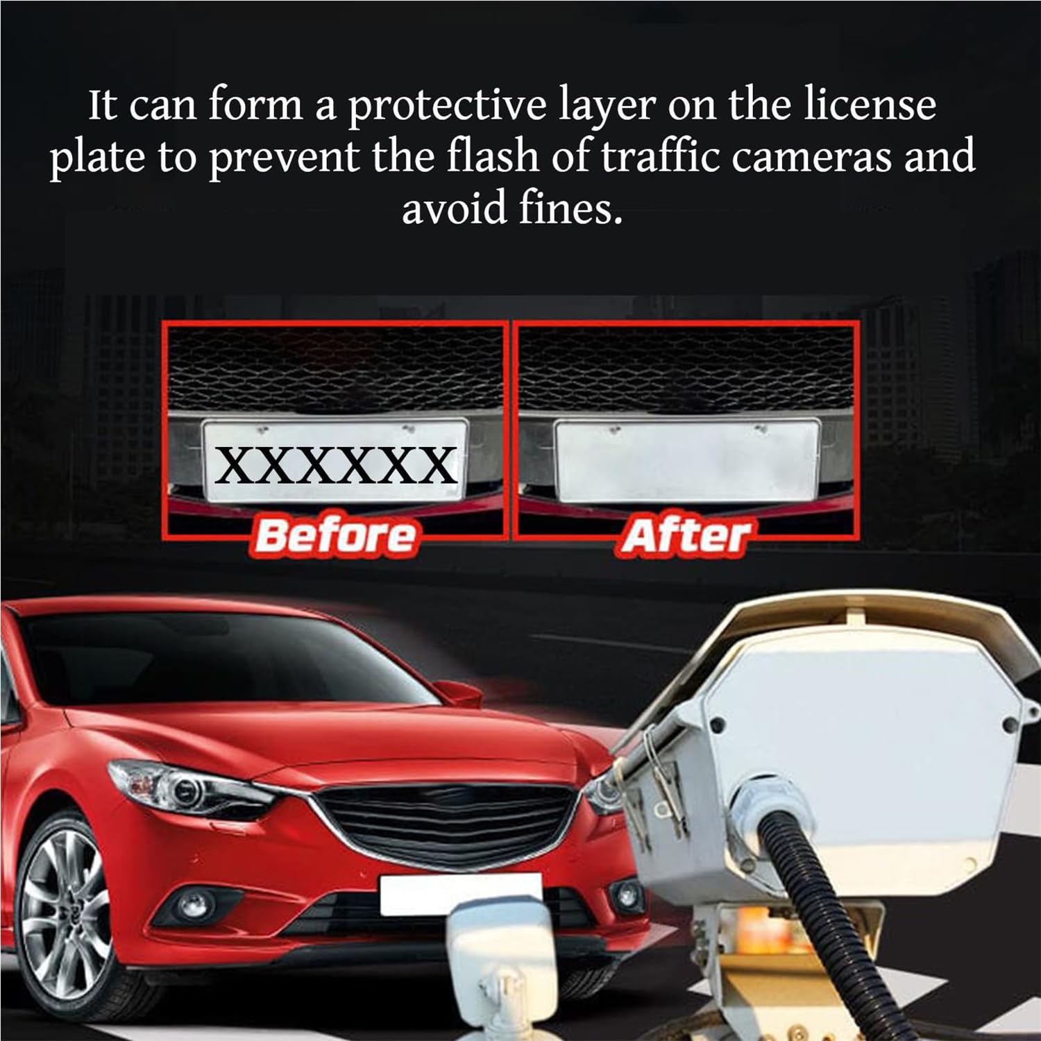 Spray invisibile per targa, Spray invisibile per targa auto, Spray per targa, Spray per targa per fotocamere, Spruzzatore invisibile per protezione targa, Spray per protezione targa (1)