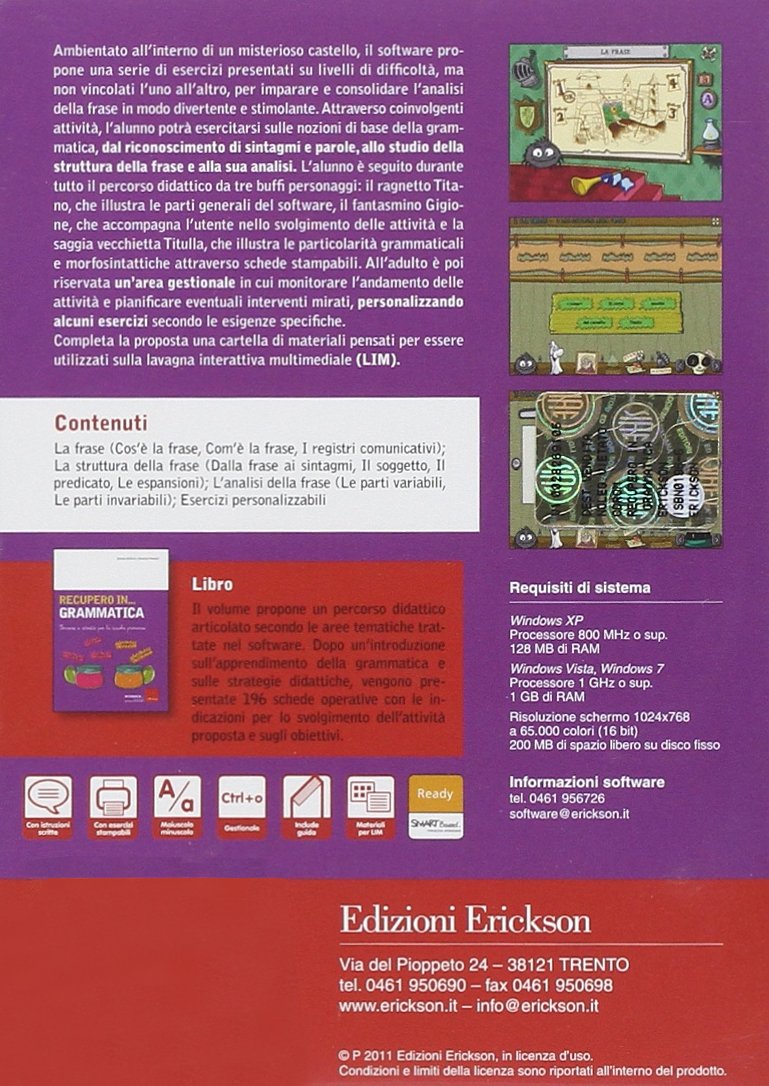 Recupero in... grammatica. Percorsi e attività per la scuola primaria. CD-ROM