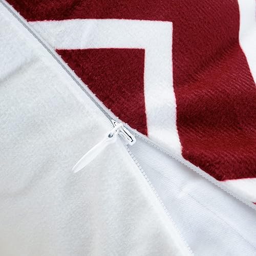 Miniatura 5 de HWY 50 Juego de 4 fundas de cojín decorativas de 20 x 20 pulgadas para sofá, cama, sala de estar, suave estampado de copos de nieve bohemios de