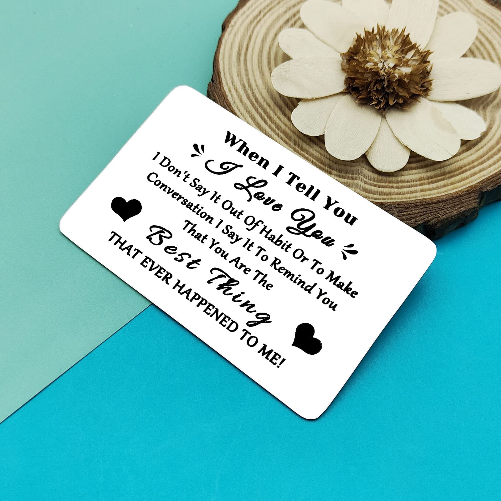 Romantic Metal Wallet Cards Set Of 3 - Gift For Valentine's Day, Anniversary, Husband, Wife, Boyfriend, Girlfriend - View #13