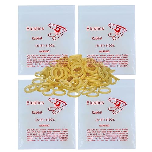 Paquete de 400 bandas elásticas de ortodoncia dentales elásticas intraorales pesadas 65 onzas 316 pulgadas 0189in