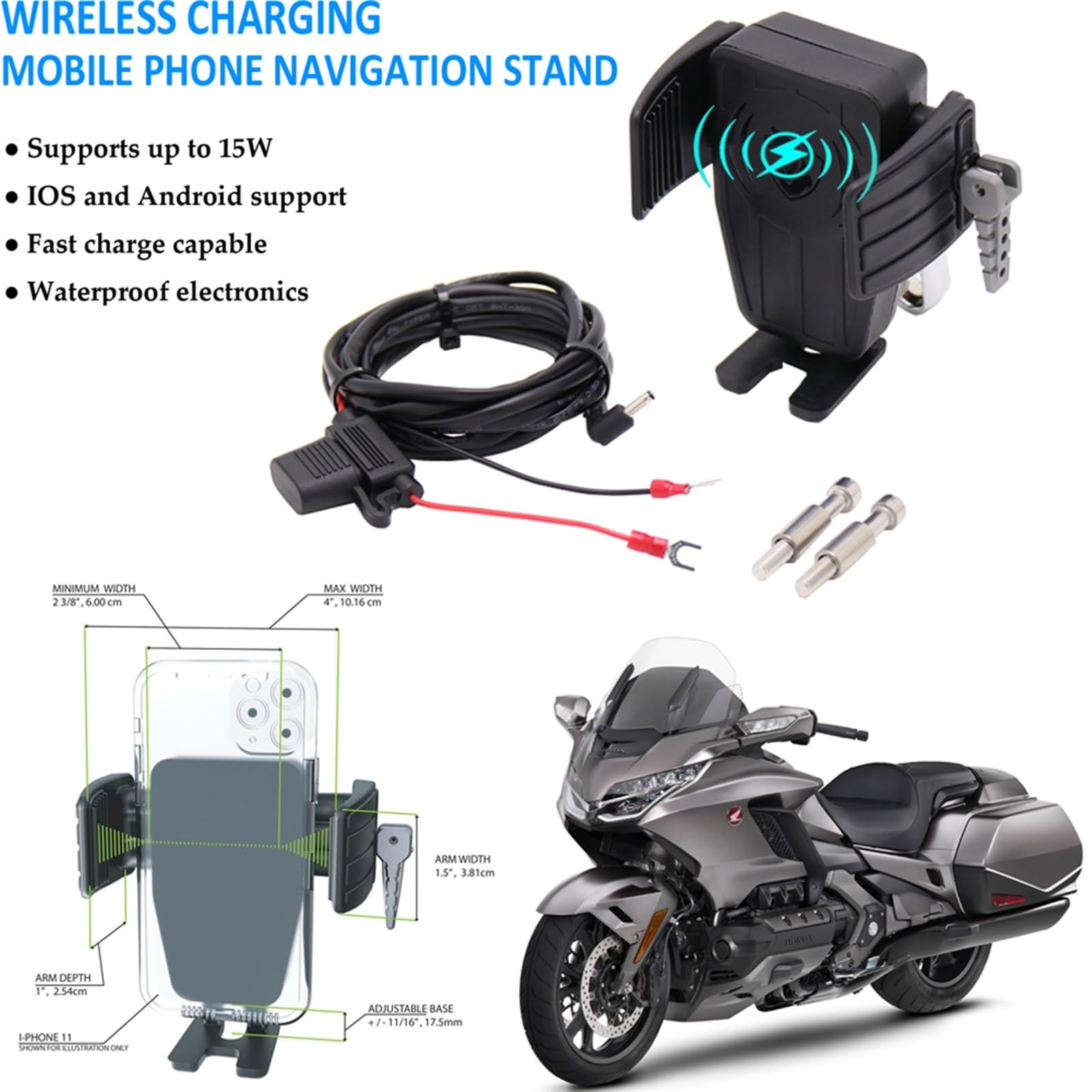 Uchwyt na telefon GPS uchwyt nawigacyjny bezprzewodowe szybkie