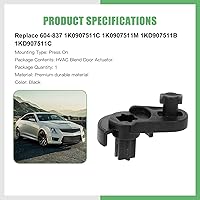 Vista 2 de SCITOO Actuador de puerta de mezcla de calentador HVAC, actuador de puerta de aire, repuesto para Audi para A3 2004-2013, para Audi para A3 Quattro