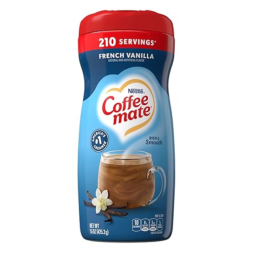 Coffee-mate Vainilla de caramelo crema en polvo para café paquetes de 15 onzas Paquete de 6 Coffee-mate Vainilla de caramelo crema en polvo para café paquetes de 15 onzas Paquete de 6
