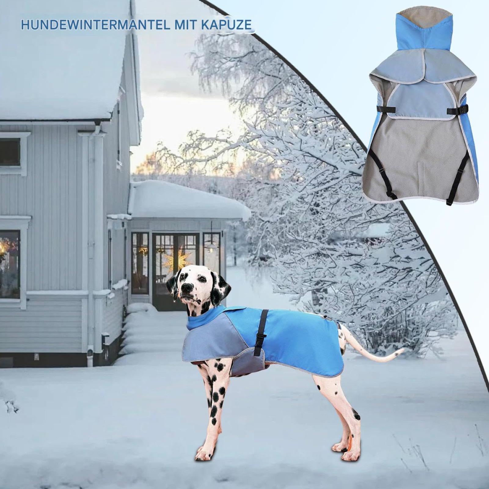 Manteau de Pluie Imperméable Chien Coupe-Vent Et Chaud Bande Réfléchissante