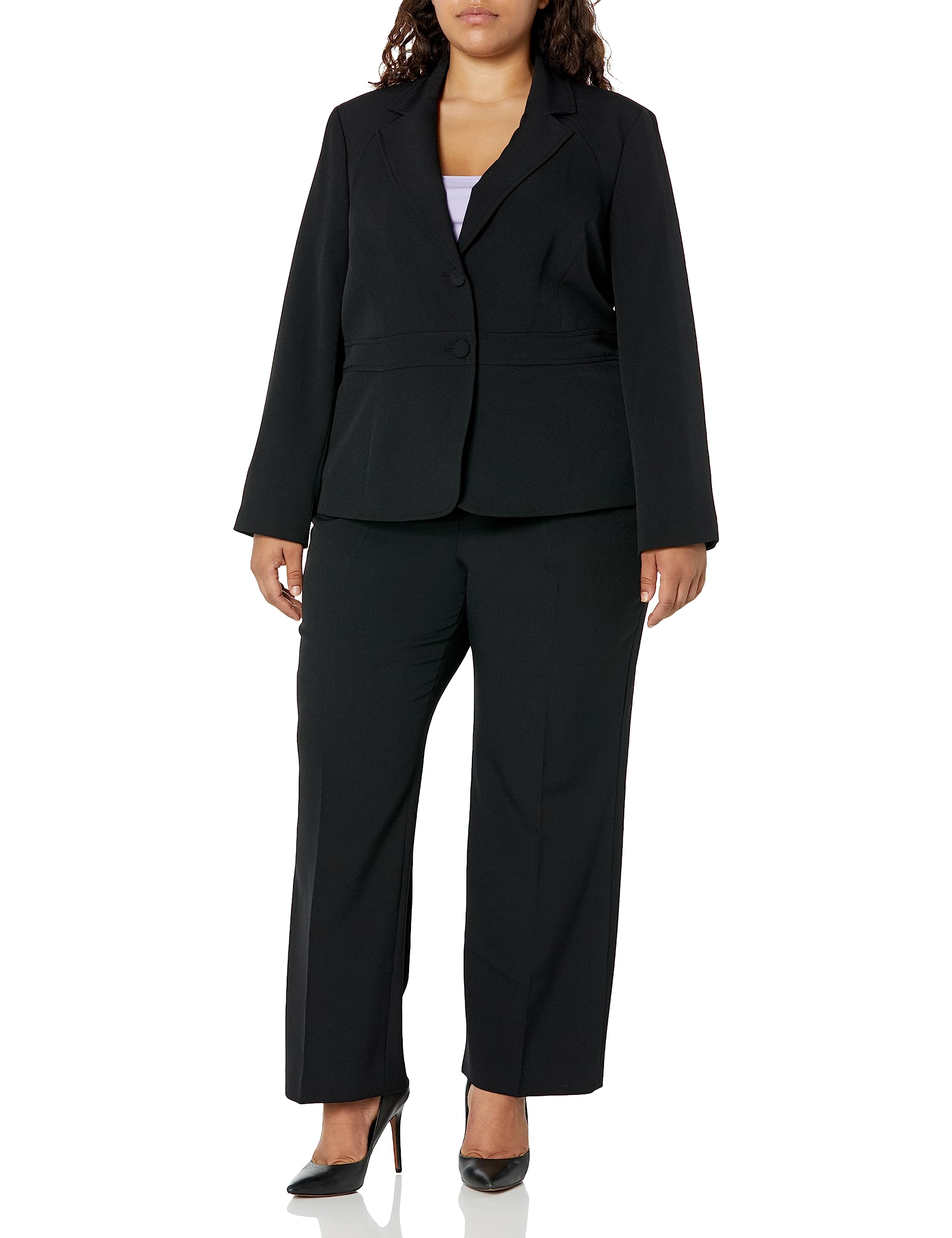 Le Suit Women's Plus Size JKT/Skirt Suit 