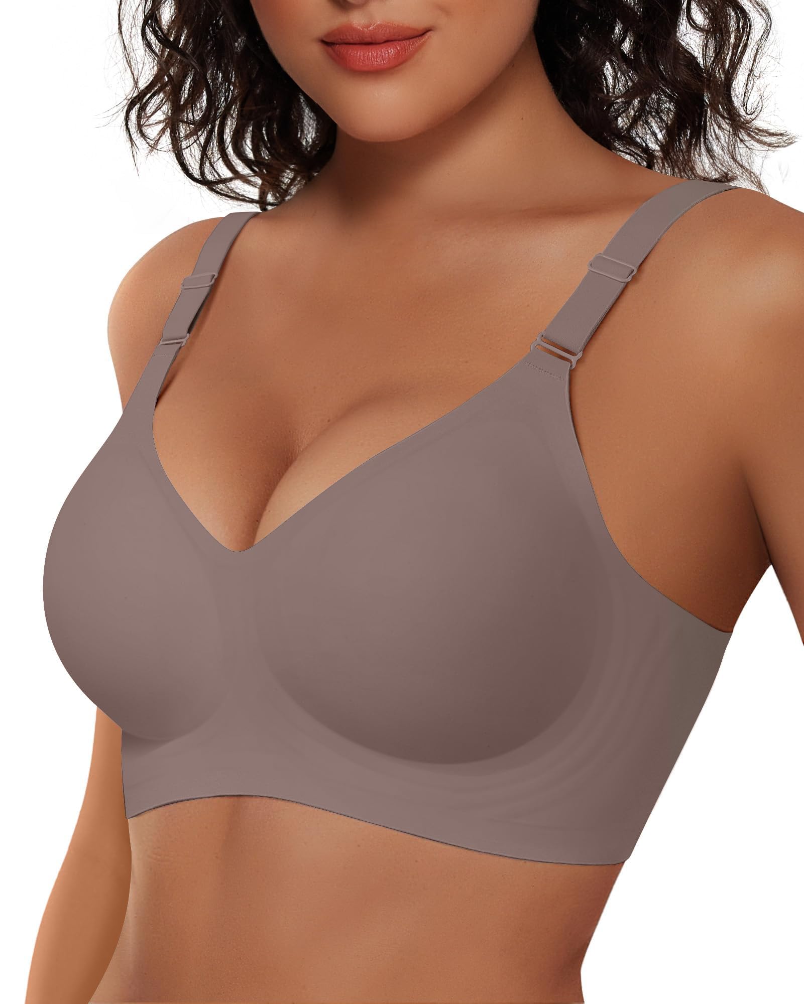 Womens Wireless Bras No Underwire Push Up Bra Seamless Supportive Full Coverage Everyday Bras Regular and Plus Size