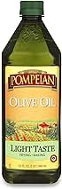 Pompeian Light Taste Olive Oil, High Heat Cooking, Baking & Sauteing, High Smoke Point, 32 Fl Oz