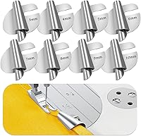 Vista 7 de TIGARI Pie Prensatelas de Dobladillo Enrollado, Pie de Coser de Dobladillo Enrollado, Pie de Presión de Dobladillo Enrollado de 7/8/9/10mm de Ancho