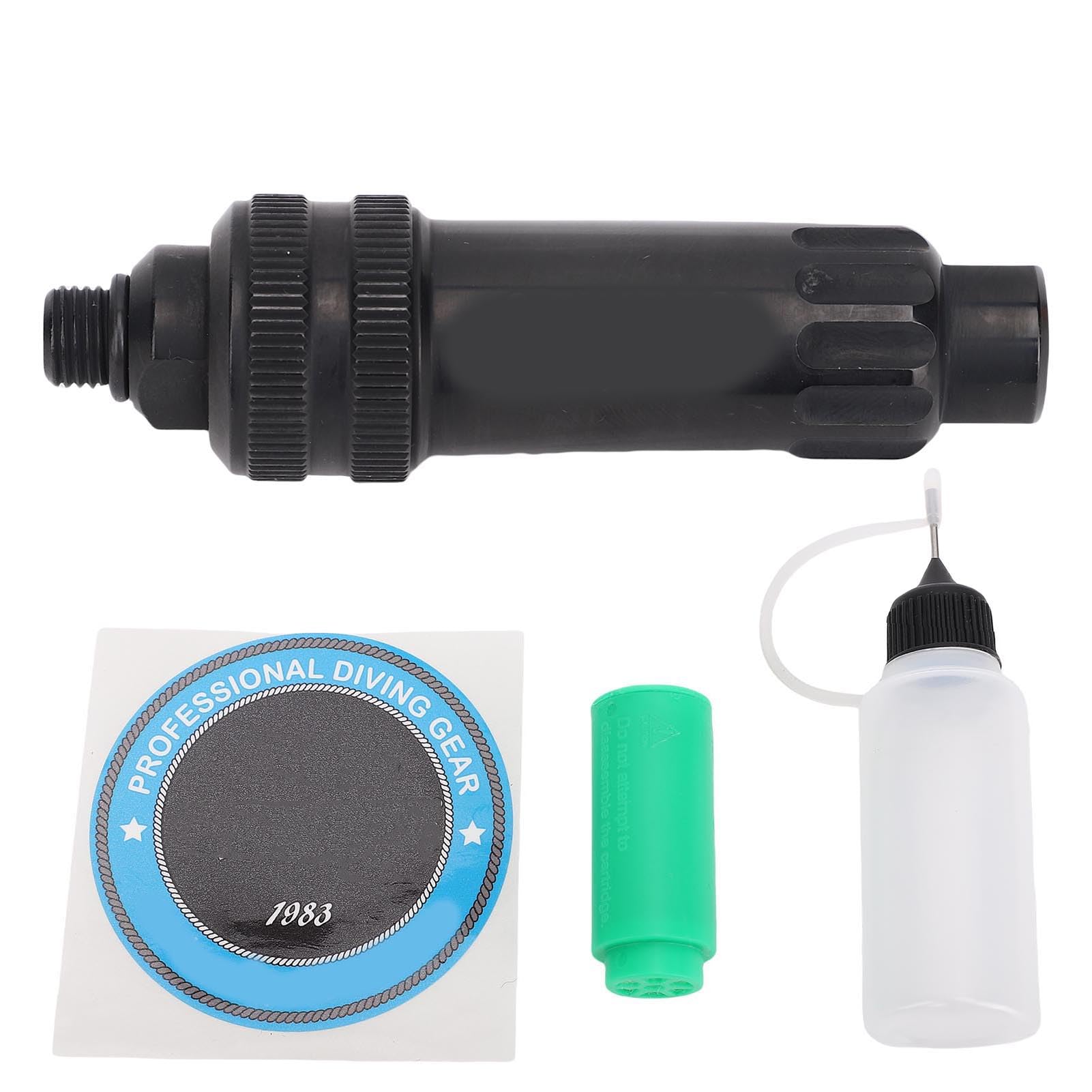 Ausla Filtro de Cilindro de Buceo, de Humidificación de Filtro Sumergible de Latón con Filtración de Aire y Control de Humedad, Accesorio Portátil Compacto para Buzos Uso bajo el Agua