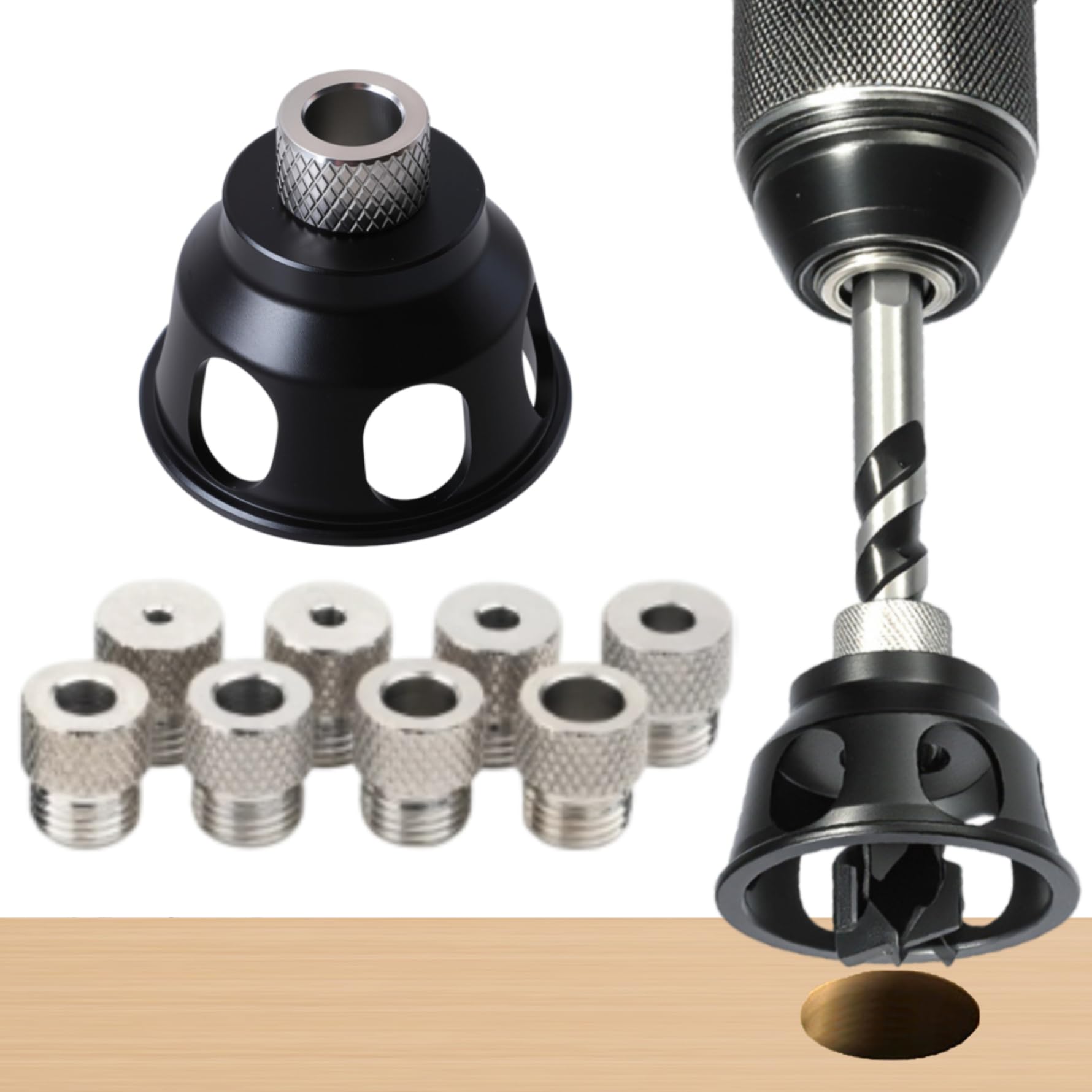 Gabarit de perçage pour trous droits guide de perçage portable 3 à 10 mm contre perçage biais