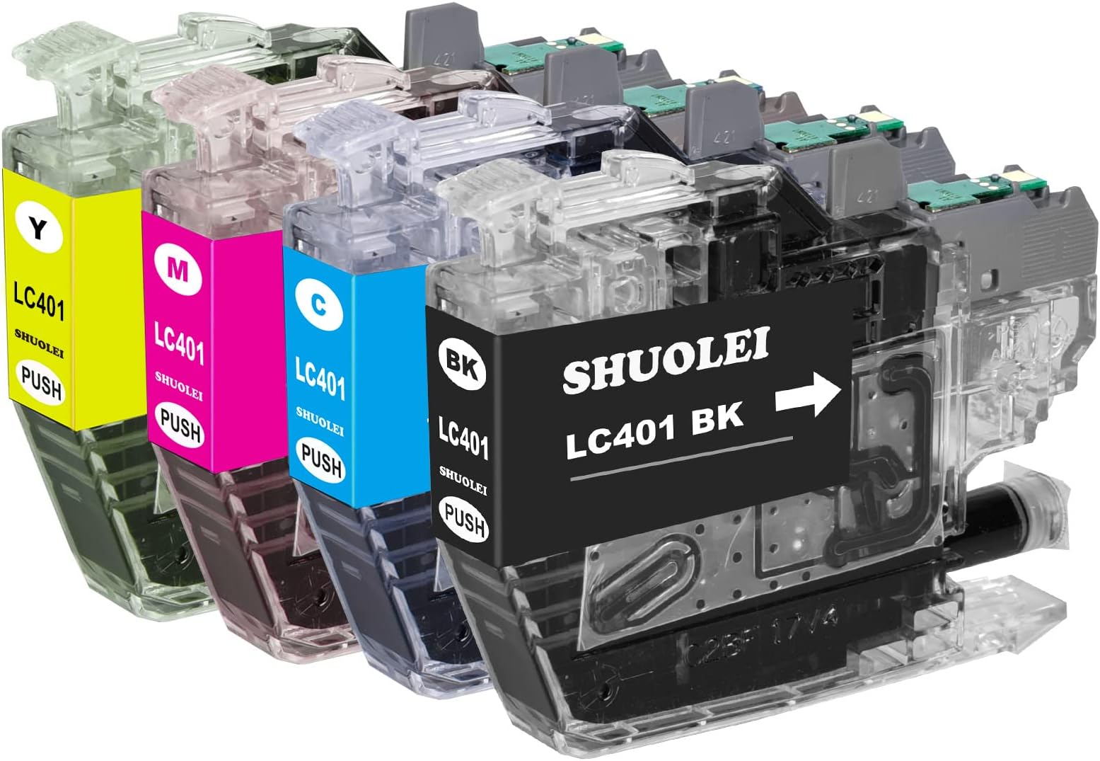 SHUOLEI LC401 Ink Cartridge Compatible for Brother LC401 LC401XL