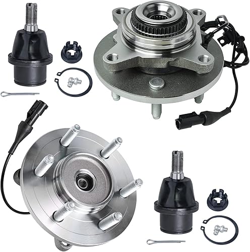 Miniatura 437 de Detroit Axle - Kit de cubos de rodamiento de rueda delantera de 6 piezas para Dodge Dart 2013-2016, Chrysler 200 2015-2017, 2 cojinetes de rueda