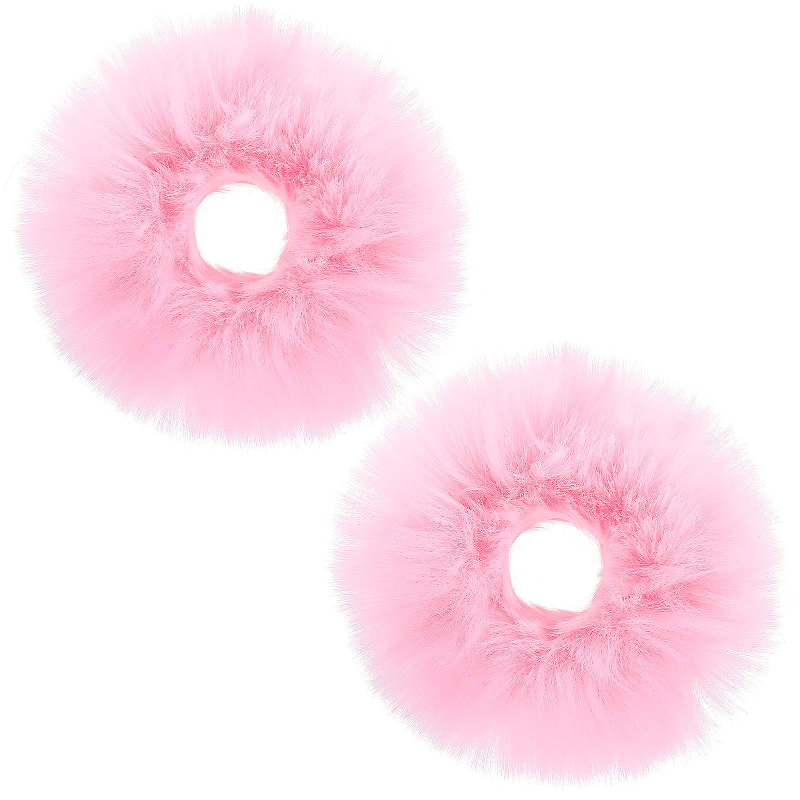 Chanel 02P hair accessory Hair rubber pink 1 X Pair 1980s New Old Stock Pink Plastic Bobble Elastic  main image 2