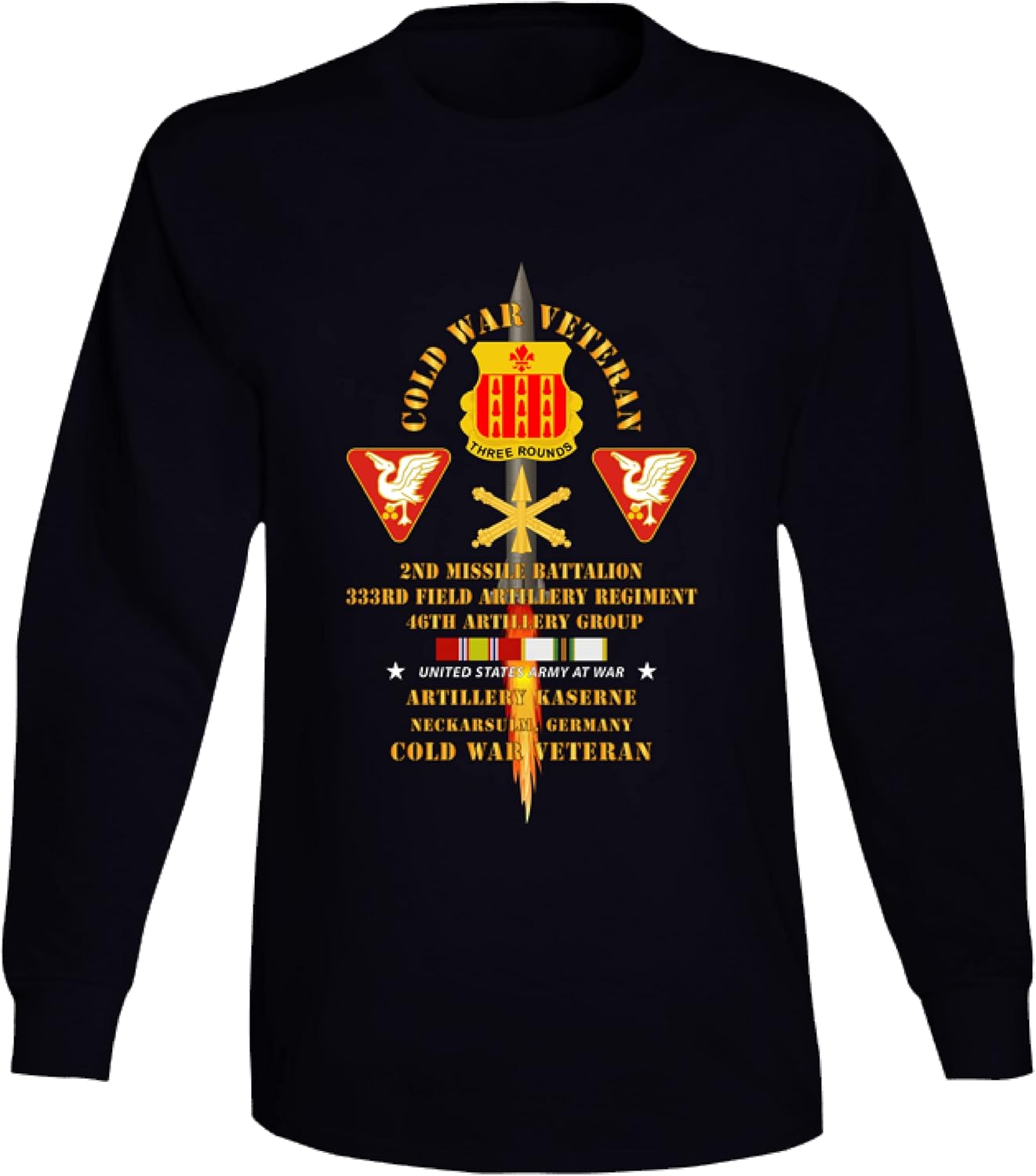 MIP Army - Cold War Vet - 2nd Missile Bn, 333rd Artillery 46th Artillery Group - Germany - Long Sleeve