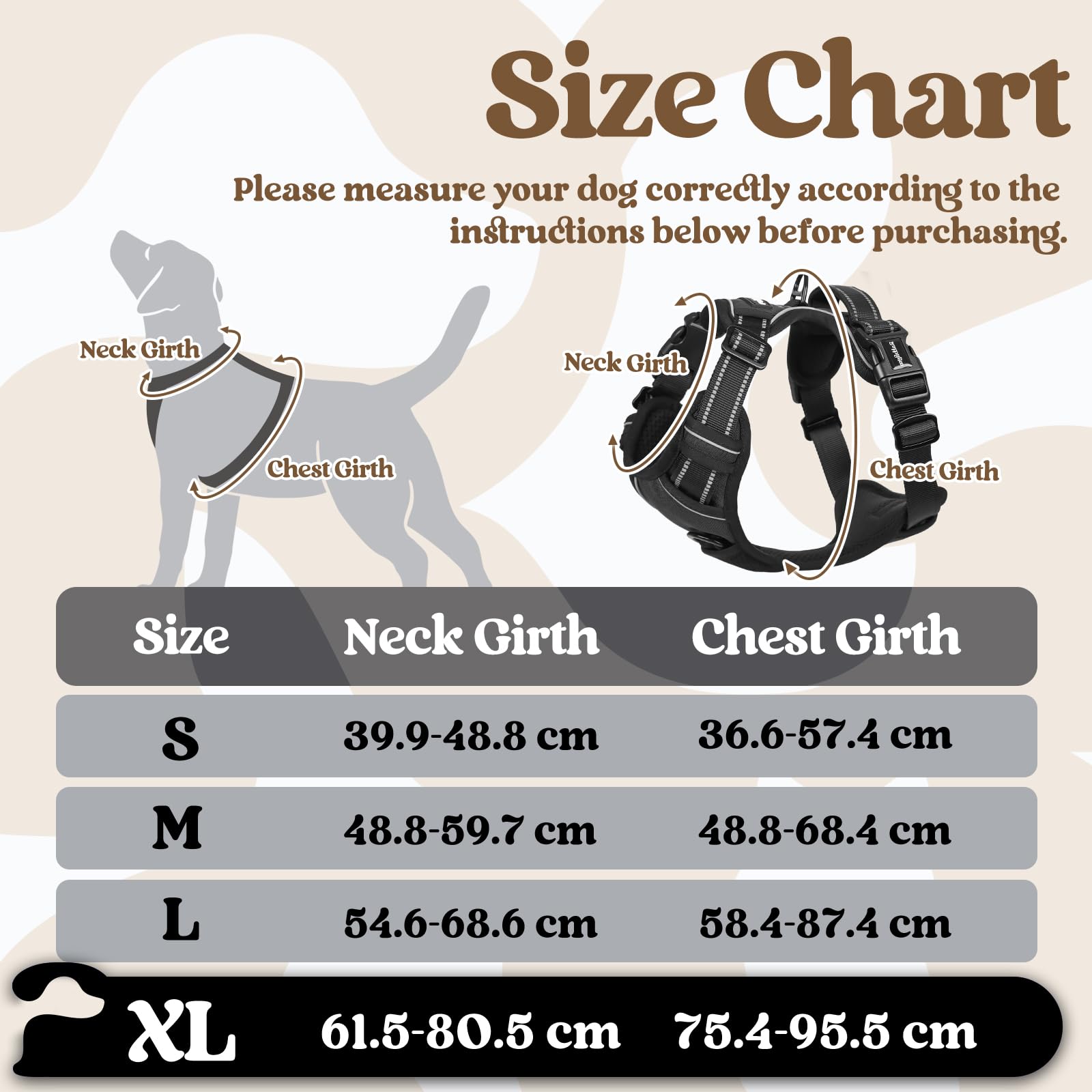 rabbitgoo Dog Harness Large Dog with Neck Release Buckle, No Pull Harness with Front Back Clips - Image 2