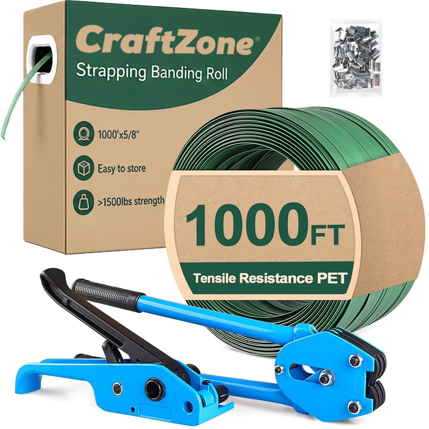 Pallet Strapping Kit with Tensioner - Heavy Duty -1