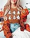 Halloween Shirts for Women: Halloween Pumpkin Shirt Cute Ghost Shirts Spooky Season Tee Fall Graphic Short Sleeve Tee