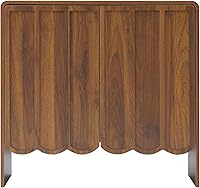 Vista 8 de ORRD Sideboard Buffet Cabinet Set of 2, Accent Storage Cabinets with 2 Doors, Farmhouse Wood Cabinet with Adjustable Shelves and Wave Panel for