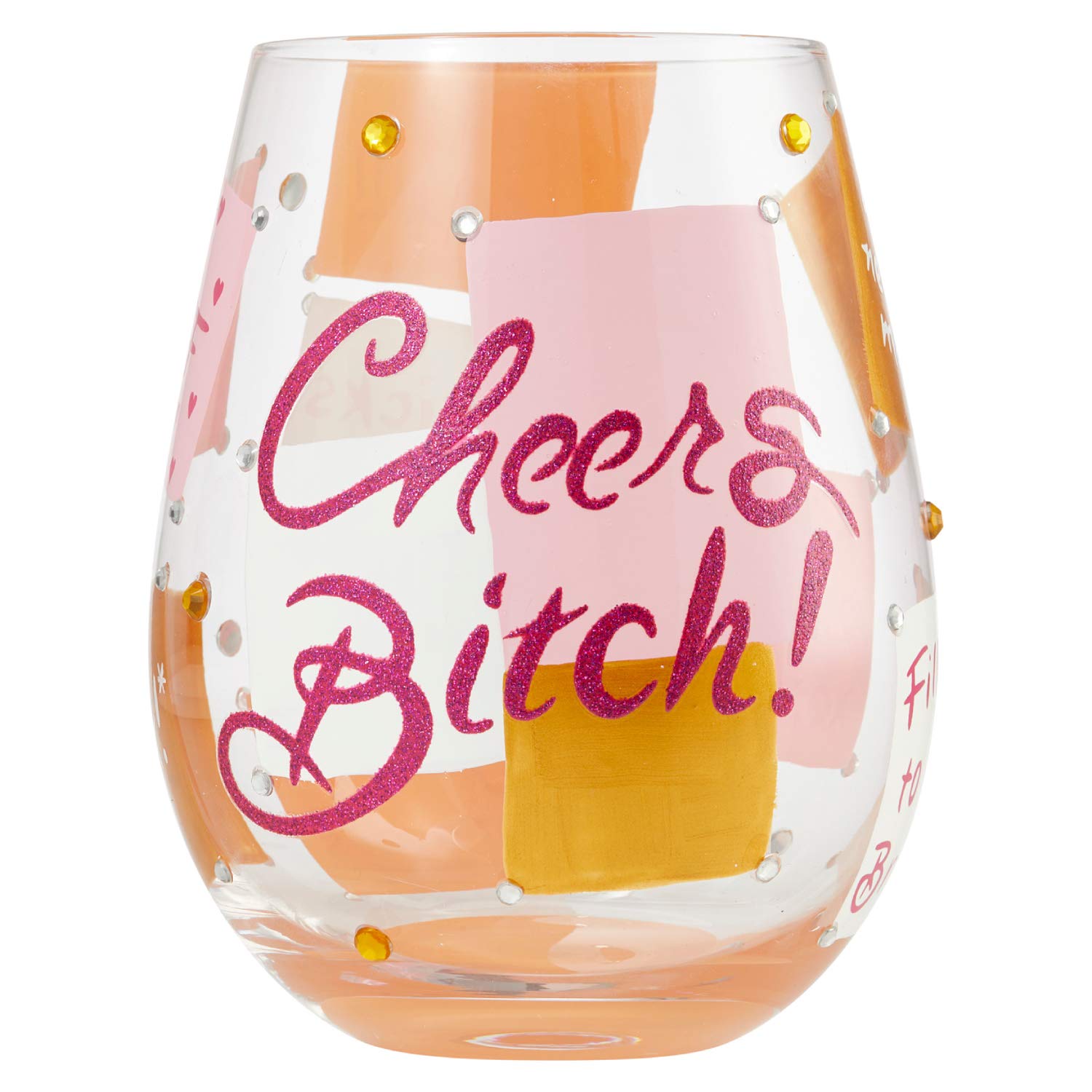 Verre à vin sans pied Lolita Cheers B le cadeau multicolore idéal pour vos proches