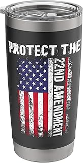 Protect the 22nd Amendment Constitution US Flag Stainless Steel Insulated Tumbler