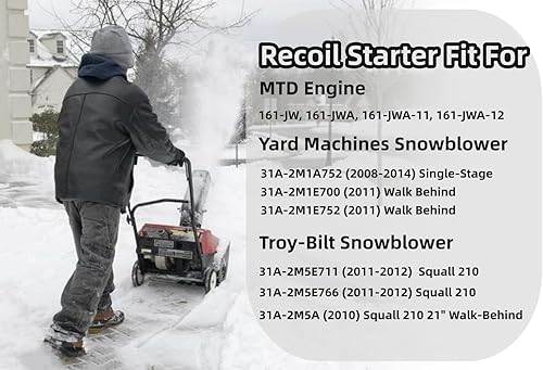 Miniatura 5 de 751-10955 Reemplazo de arranque de retroceso para MTD 161-JW 161-JWA Craftsman C-Cadet Hus-kee Troy-Bilt Yard Machines quitanieves Rep 951-10955