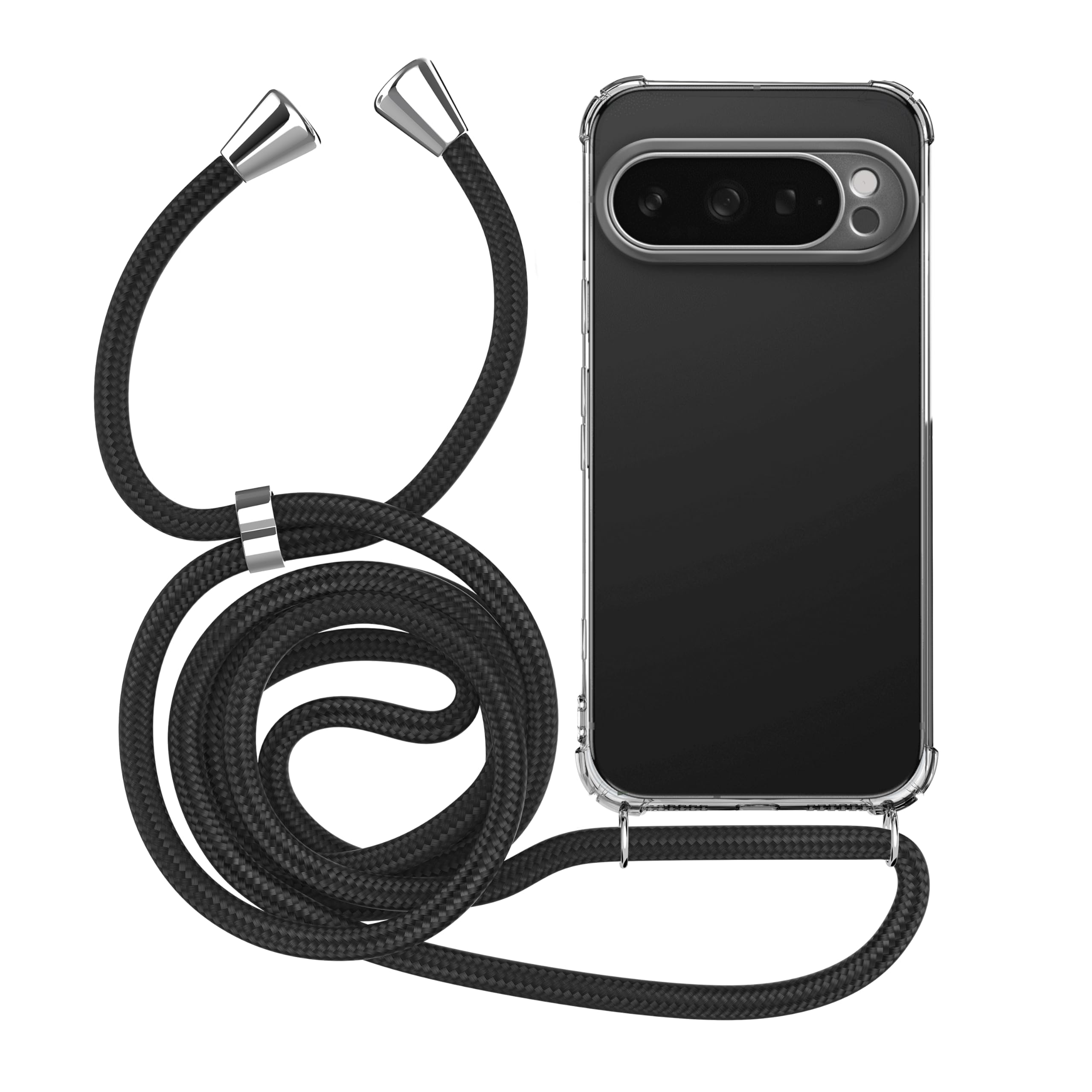 MyGadget Cover per Google Pixel 8 [compatibile con MagSafe] - custodia ibrida magnetica per cellulare - guscio rigido trasparente in nero