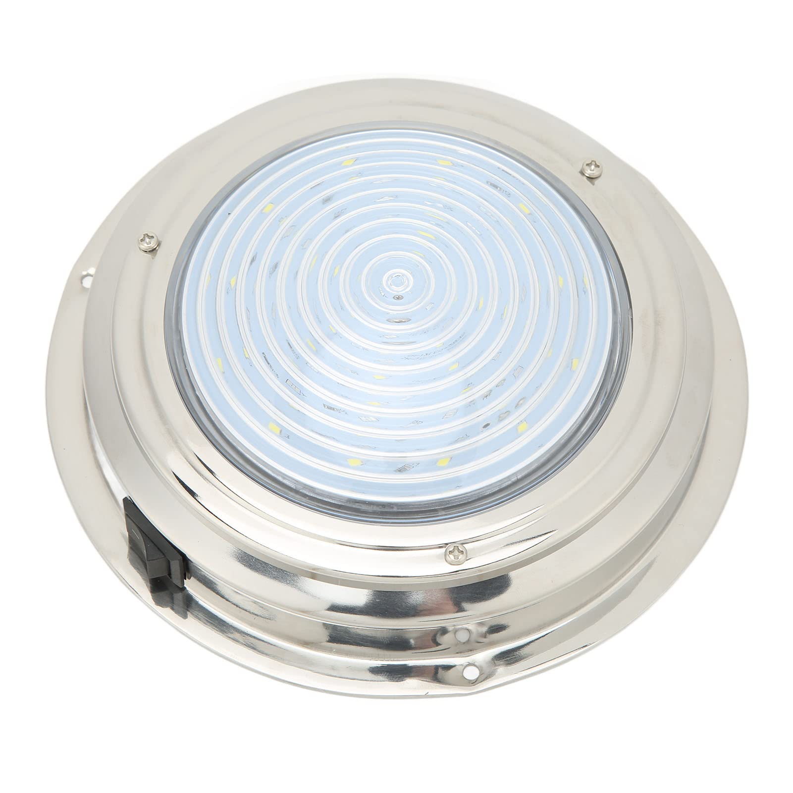 DAUZ Luces de Cortesía Marinas LED, Luz Brillante 3.2W 12VDC Luces de Cabina de Barco de Alta Resistencia 6.5in a Prueba de óxido para Caravana (Luz Blanca y Luz Roja)