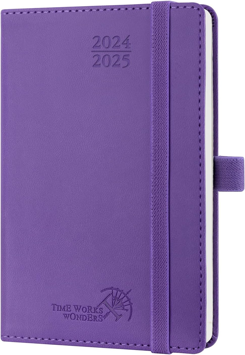 Poprun Agenda de Poche 2024 Semainier 16,5 x 9 cm 12 Mois Petit