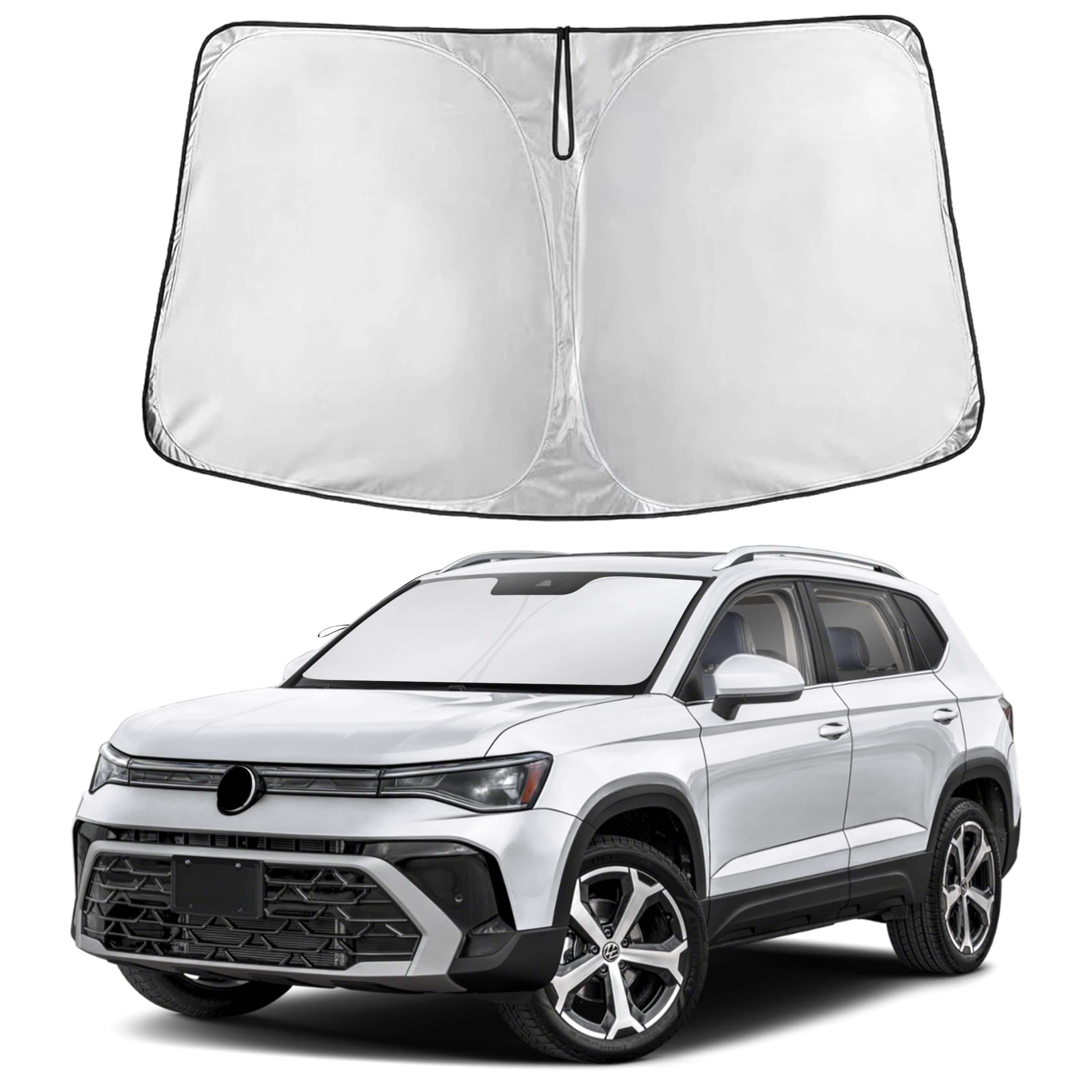 EcoNour Windshield Sunshade Compatible for Volkswagen VW Taos 2022-2026